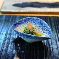 六緑 - 先付（水菜と油揚げのお浸し）