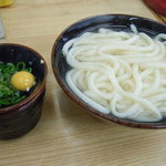 手打ちうどん つるや - 釜揚げうどん（小）２５０円