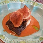 かまくら いち - ヒラメのポワレ　ズワイガニのソース。