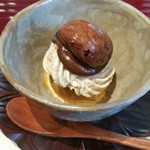 かまくら いち - 栗の渋皮煮のモンブラン。