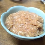 すき焼･鍋物 なべや - 鶏ミンチアップ(手元が定まっておりません。)