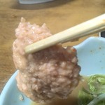 すき焼･鍋物 なべや - 鶏ミンチリフト