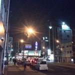 すき焼･鍋物 なべや - 通天閣、きれいなぁ。