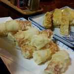 やきとり七福 - チーズ入りちくわ天