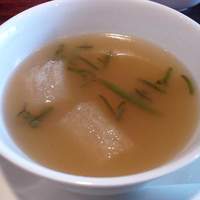 開化亭 - じゅんさい、衣笠茸、蟹のスープ