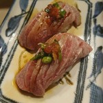 名代 駒寿司 - 牛ロース炙り