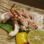 名代 駒寿司 - ゲソ塩焼き