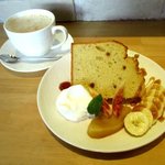 ネコノキ カフェ - 料理写真:シフォンケーキセット！