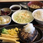 Resutoran Karubo - ハンバーグ250g1000円おろしポン酢ソース