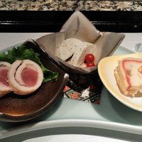鉄板焼 ふじた - [料理] 前菜３種 全景♪ｗ