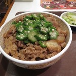 Sukiya - 牛丼＋オクラ『カツブシ』