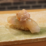 東麻布 天本 - 鴨居のかわはぎ