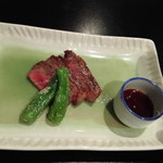Washoku Shinagawa - 牛ロース肉炙り焼き