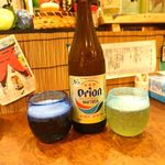 OKIRAKU - オリオンビールを琉球グラスでいただきます♪