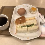 カフェ テリア - サンドイッチモーニングセット350円（税込）