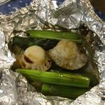 成田家 - 貝柱とアスパラのバター焼き