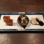 にょろ助 瓢六亭 - 前菜3種