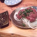 Kushiyaki Manaka - 鶏レバー刺し