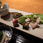 那須別邸 回 - 懐石・先付けと前菜