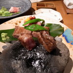 那須別邸 回 - 懐石・追加献立、那須牛サーロインステーキ