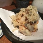 蕎野 - いろいろセットの掻き揚げ