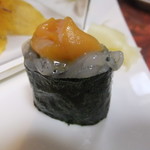 弘寿司 - 白魚、黄身乗せ