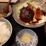 松弥食堂 - 自家製ハンバーグ定食