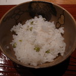 那須別邸 回 - 懐石・食事、豆飯と香の物