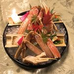 旅館大橋 - 割鮮 蟹刺し あしらい一式