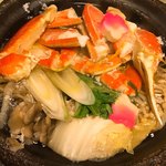 旅館大橋 - 台の所 蟹すき鍋 冬野菜 他
