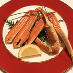 旅館大橋 - 焼き物 焼き蟹 レモン