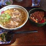 といや - 肉中華そば 温 ¥680 ソースカツ丼ミニ ¥350
      