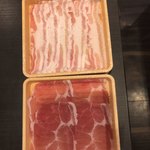 Shabuyou - ＊ 三元豚 食べ放題コースから〜 豚バラと豚肩ロースと鶏肉 〜