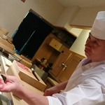 寿しの吉乃 - お茶目な大将と攻防戦(笑)