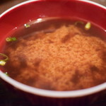 あげづき - 【定食＠360円＋税】味噌汁。しじみ汁でした