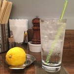 創作麺工房 鳴龍 - 「生レモンサワー」400円