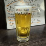 つかふき屋 - 生ビール