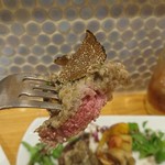 カサレッチョ - 仔羊のソテー  トリュフソース