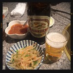 Yakiniku En - 瓶ビール＆お通し