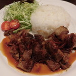 想作酒場　Coeur - 想作酒場 Coeur（く～る） ポークジンジャープレート（兵庫駅）