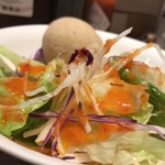 ナナイロパスタ - ランチセットのサラダ。