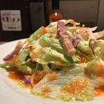 ナナイロパスタ - ナナイロセット 1,300円のサラダ。