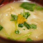 立場割烹 SSAW - 季節の贅沢御膳 1000円 の鯛ワンタンのあら汁仕立て