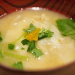 立場割烹 SSAW - 季節の贅沢御膳 1000円 の鯛ワンタンのあら汁仕立て