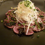 Wine bar Lento ワインバル レント 本郷三丁目 - 鹿肉のカルパッチョ