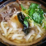 魚釣茶屋 居心ち家  - 鍋焼うどん  ちょっと落着きました