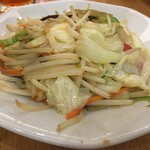 一風堂 - ランチセットの野菜炒め