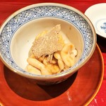 銀座 しのはら - 蓋を開けると白子と白トリュフ