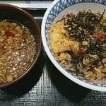Sobadokoro Yoshinoya - 辛味肉つけそば 630円