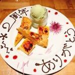 チンクエ イカリヤ - デザート盛り合わせ